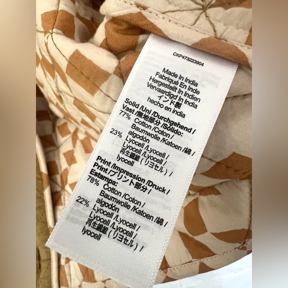 Madewell Quilted Cropped Cotton Jacket Lightweight Button Front Chore Jacket - Picture 13 of 14